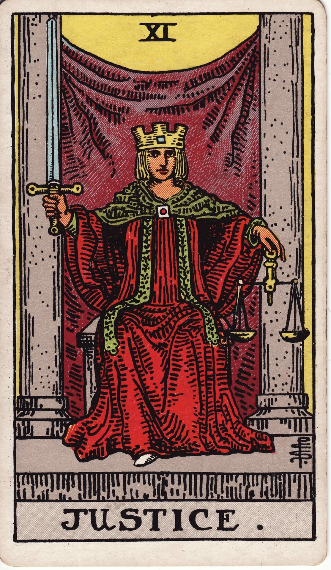 Justice - Tarot Major Arcana