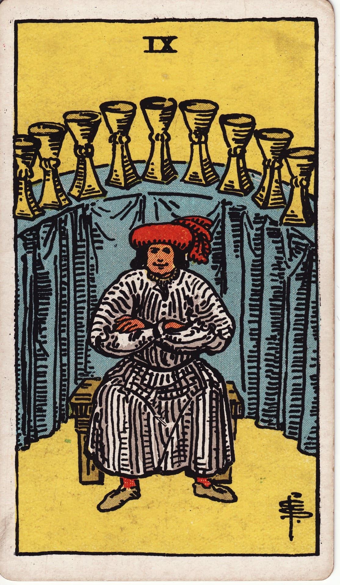 Nine of Cups - Tarot Minor Arcana