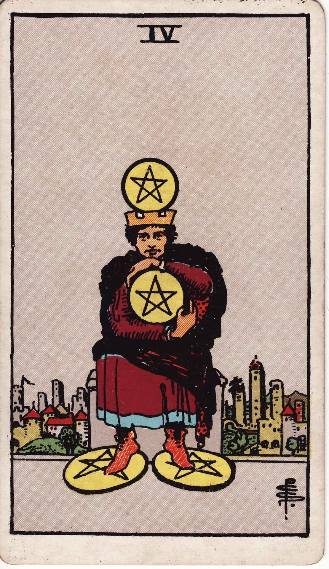 Four of Pentacles - Tarot Minor Arcana