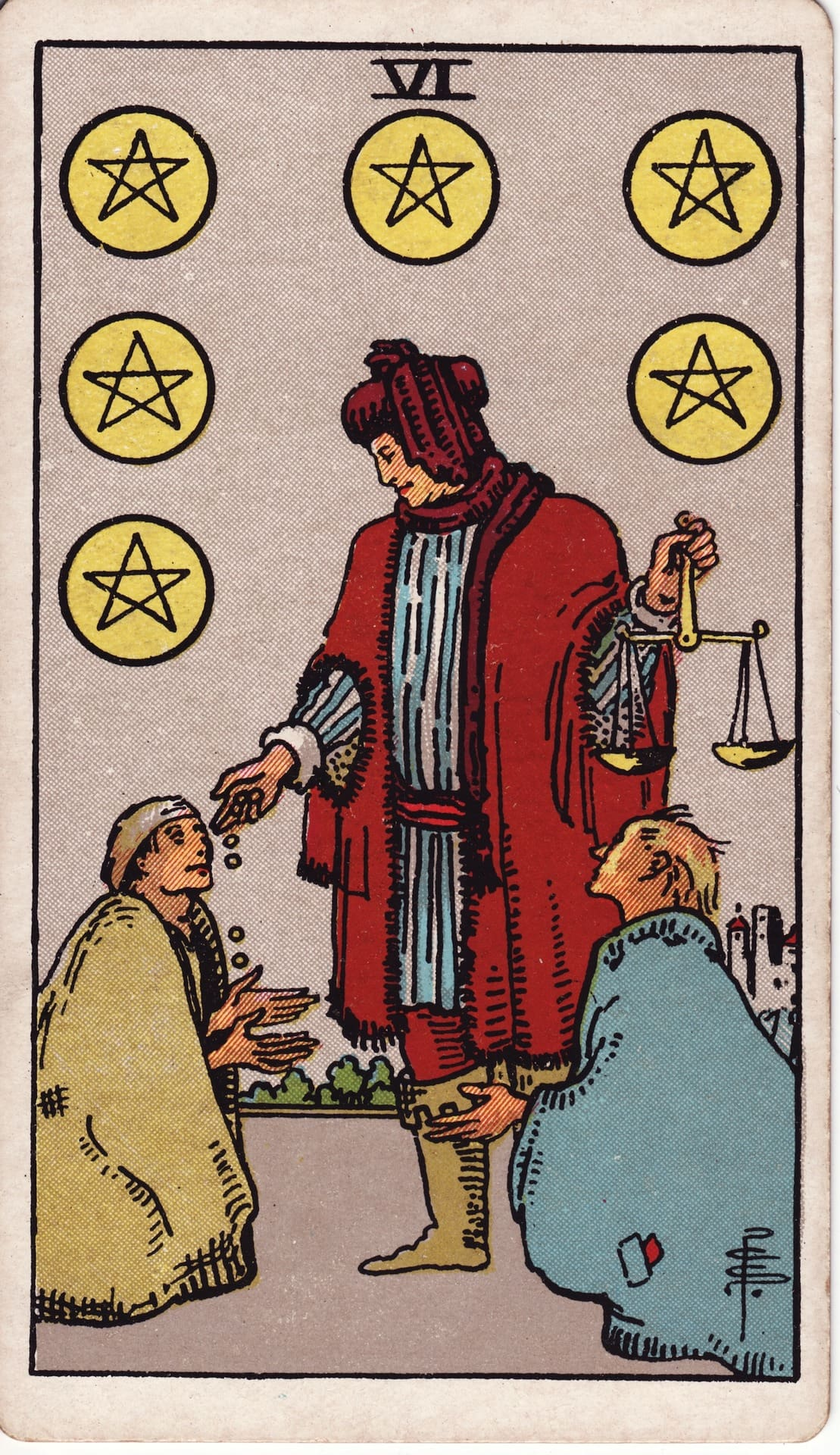 Six of Pentacles - Tarot Minor Arcana