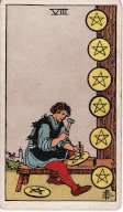 Eight of Pentacles - Tarot Minor Arcana