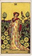 Nine of Pentacles - Tarot Minor Arcana