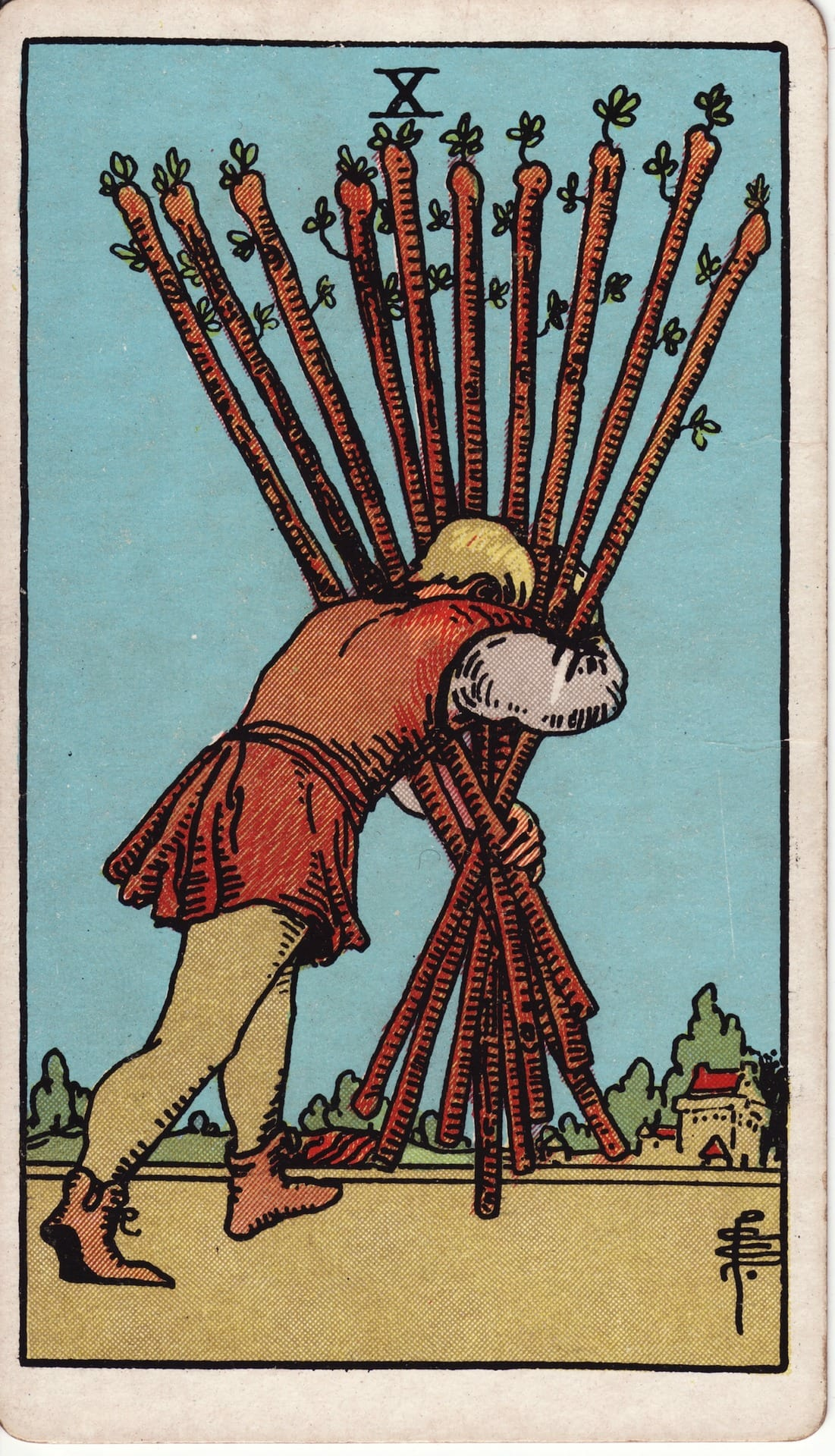 Ten of Wands - Tarot Minor Arcana