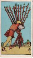 Ten of Wands - Tarot Minor Arcana
