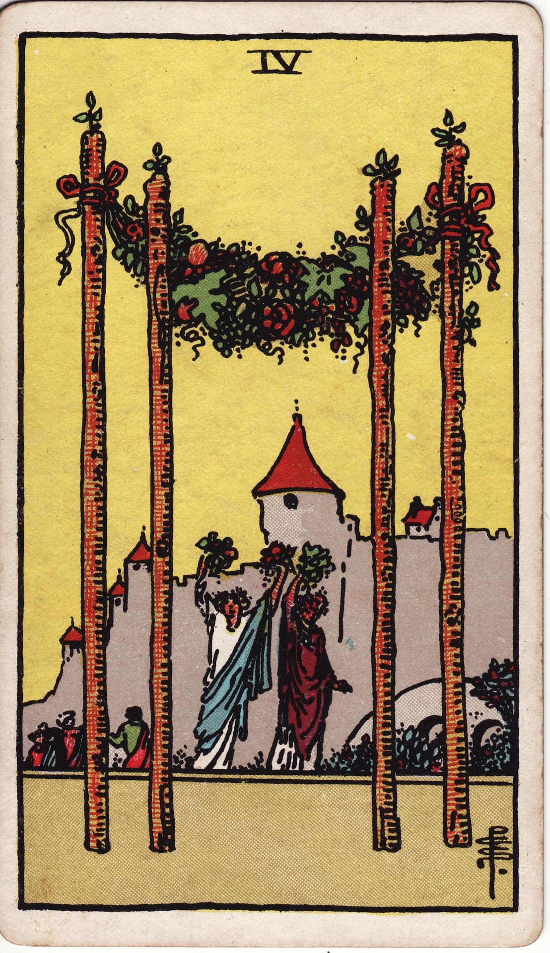 Four of Wands - Tarot Minor Arcana