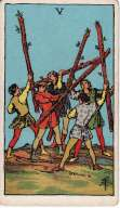 Five of Wands - Tarot Minor Arcana