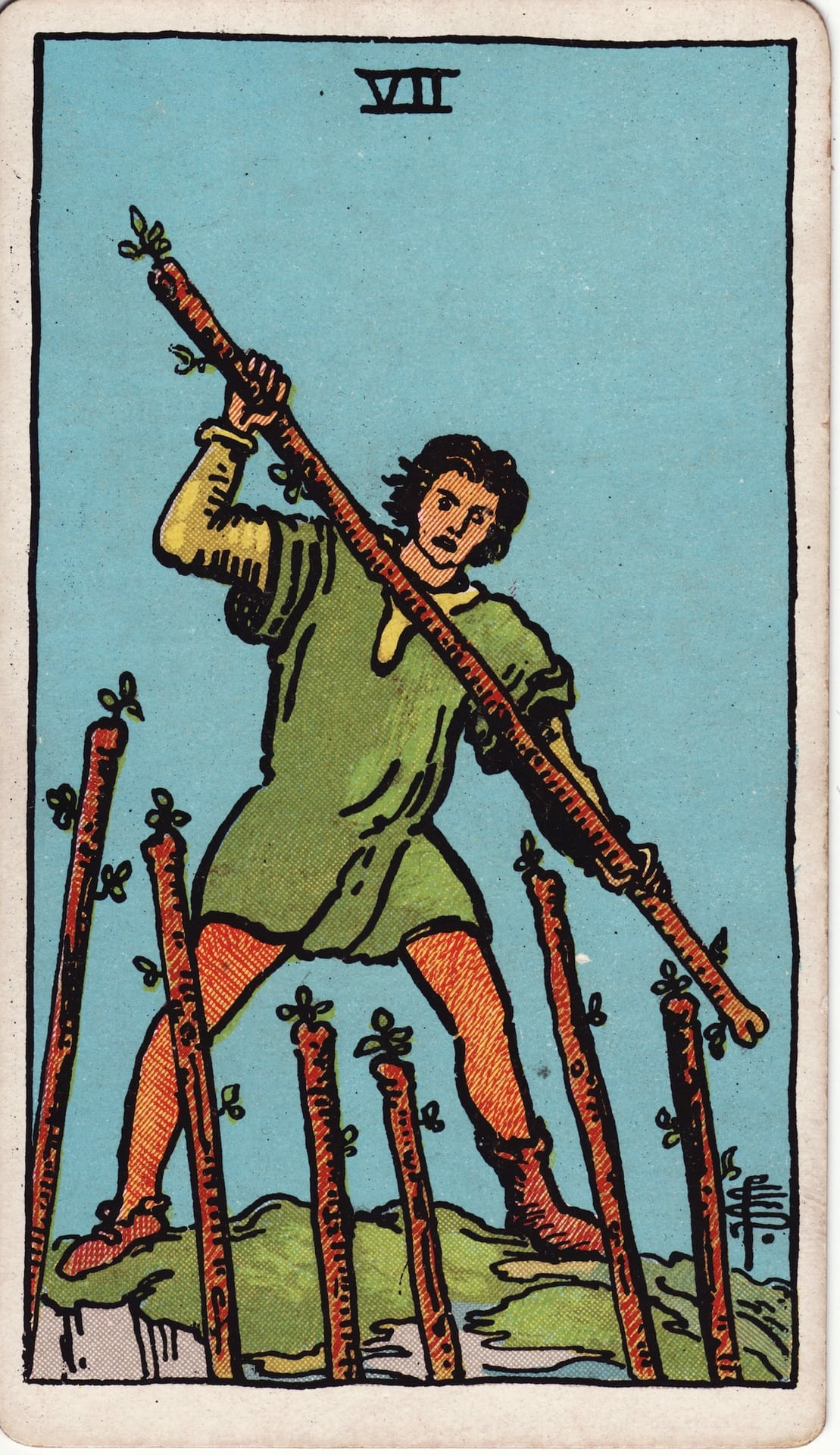 Seven of Wands - Tarot Minor Arcana