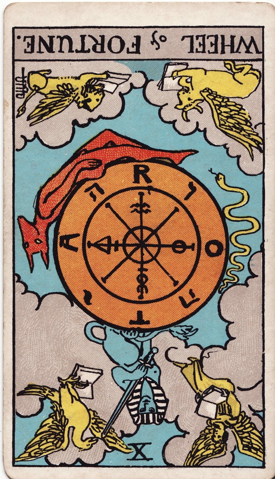 Wheel Of Fortune Reversed - Tarot Major Arcana