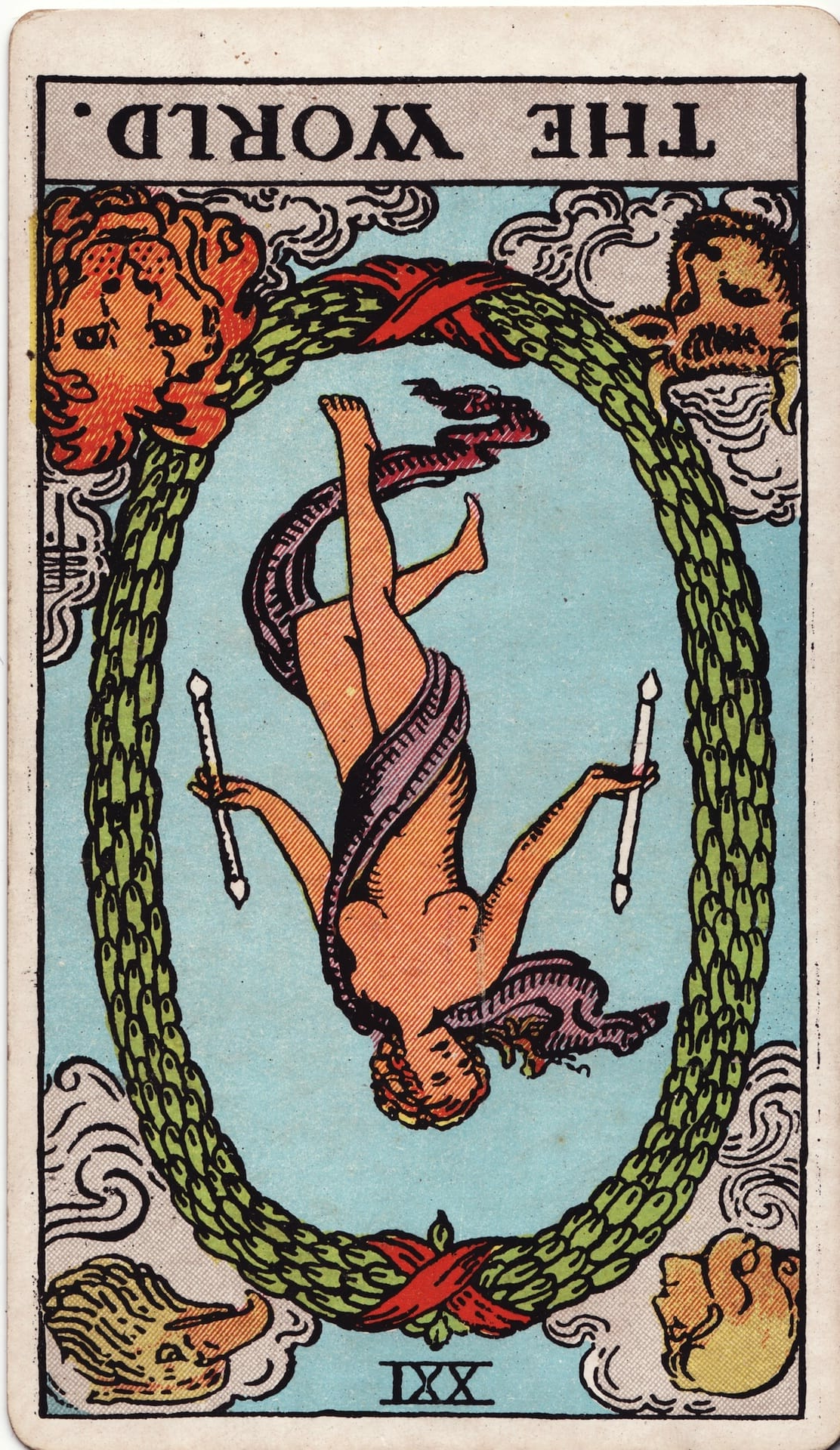 The World Reversed - Tarot Major Arcana