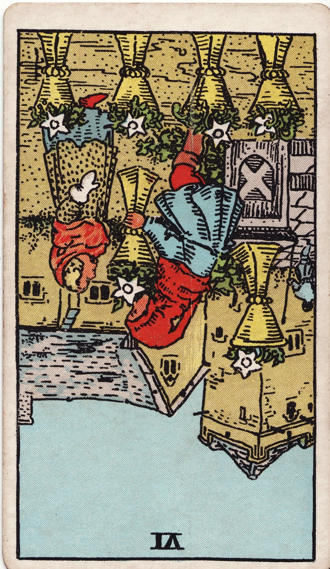 Six of Cups Reversed - Tarot Minor Arcana