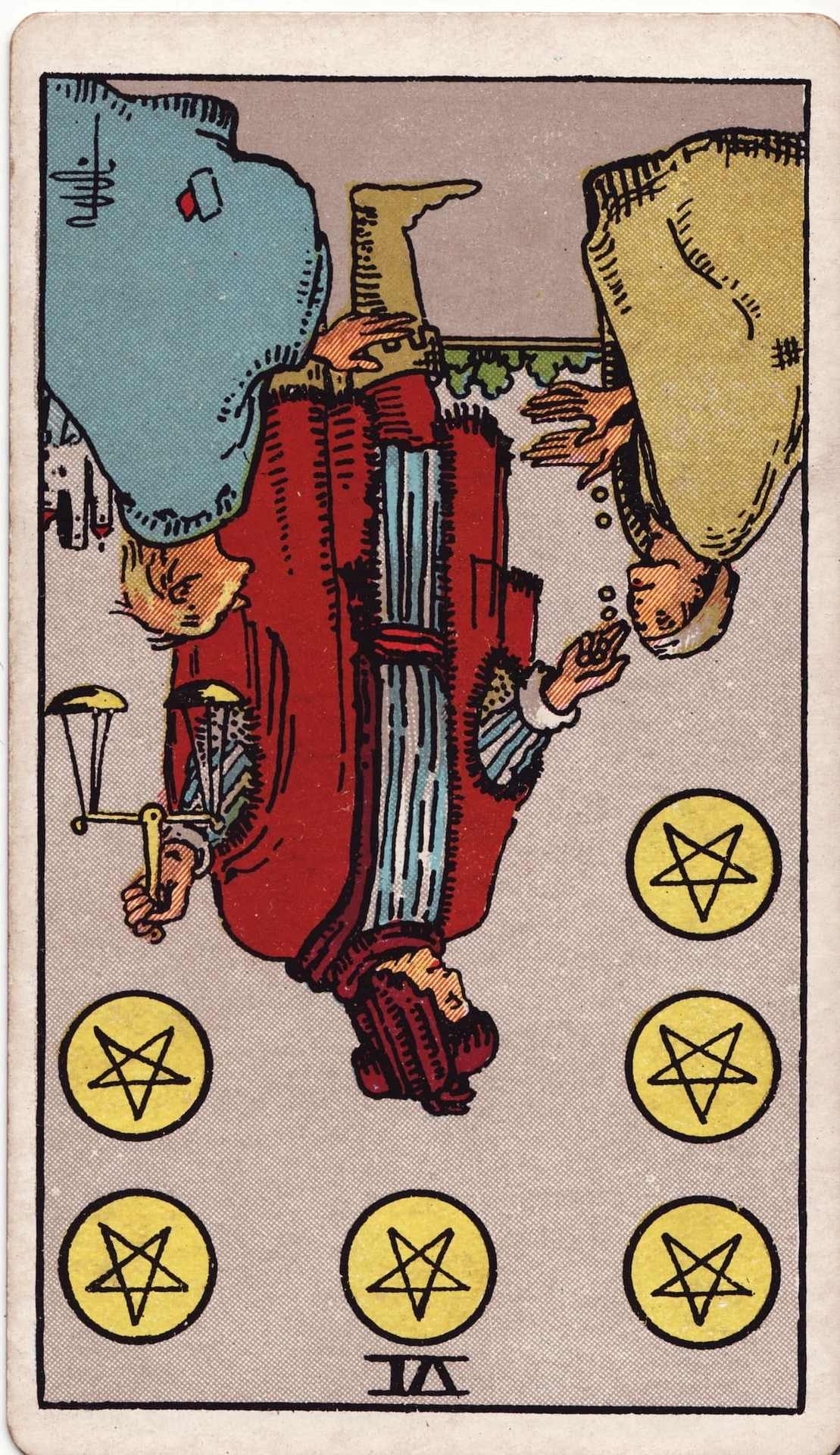 Six of Cups Reversed - Tarot Minor Arcana