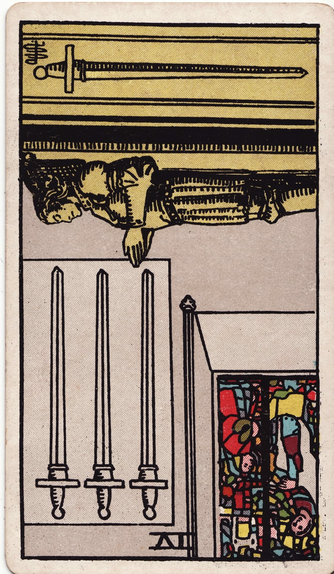 Four Of Swords Reversed - Tarot Minor Arcana